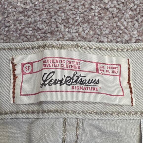 Y2K Relaxed casual Utilitarian Cargo Twill Shorts Levi Strauss Signature sz 36 - Picture 3 of 14